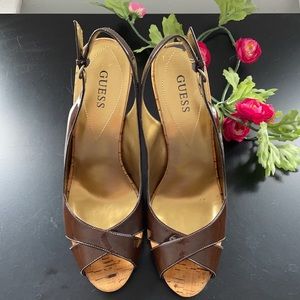 Guess by Marciano Dark Brown Patent leather